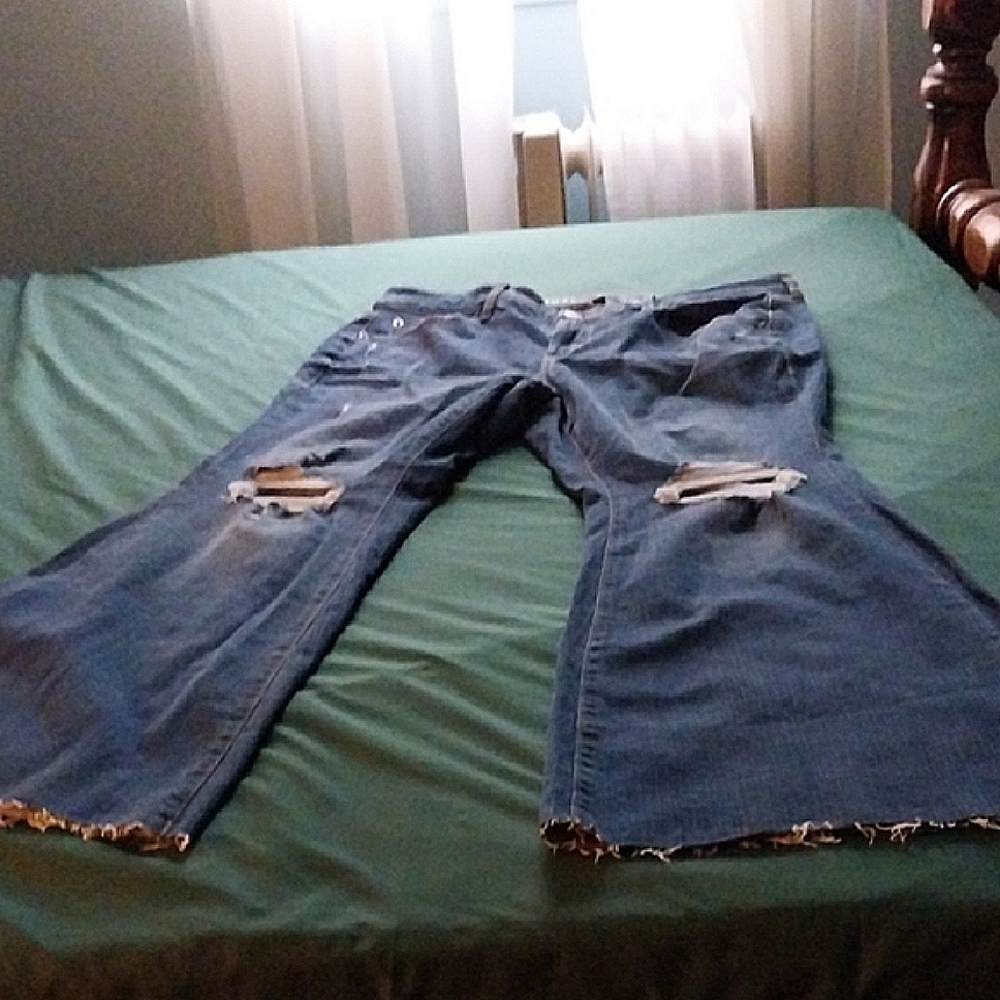 Torrid Distressed Blue Jeans